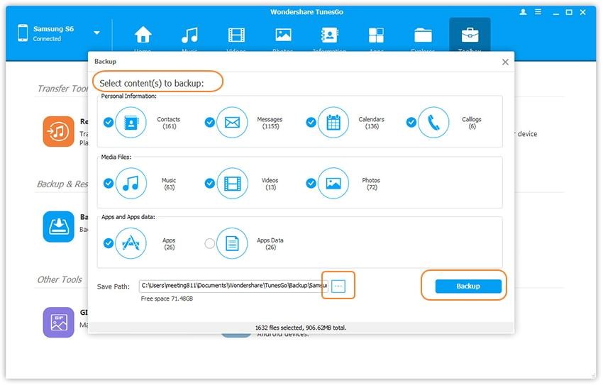 phone manager android tunesgo