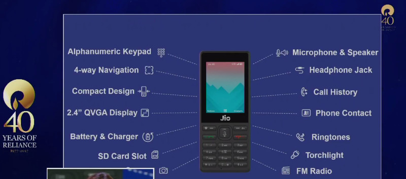 JioPhone features