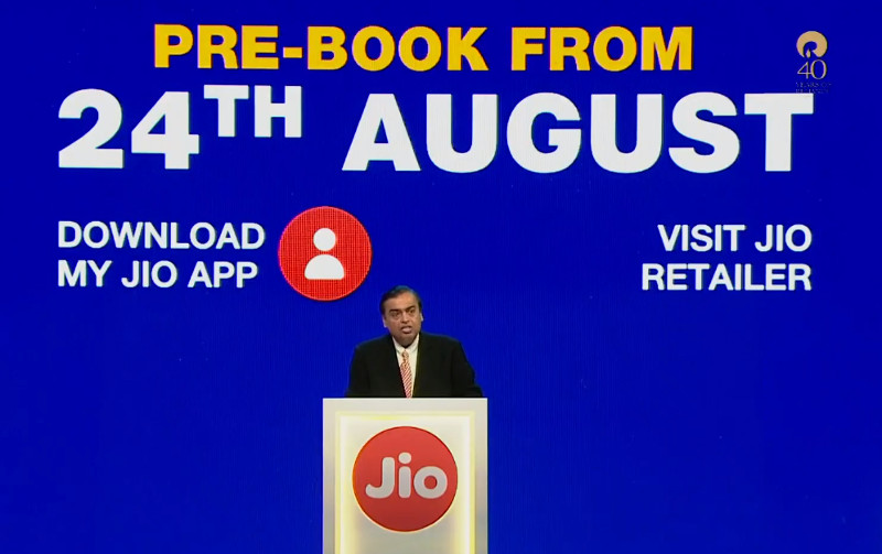 JioPhone prebooking date