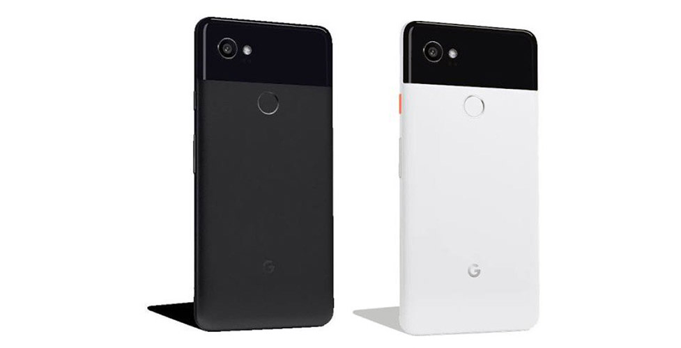 google pixel 2 xl white black