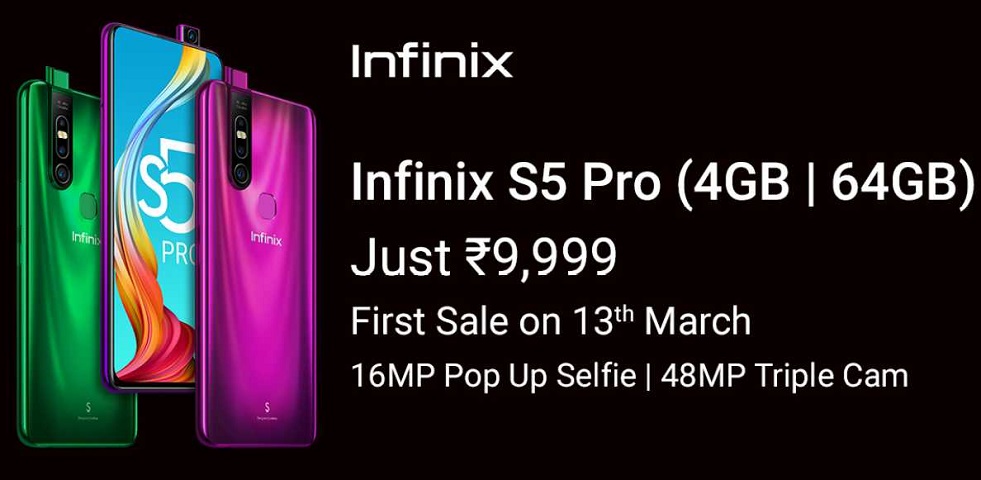 Infinix S5 Pro launch