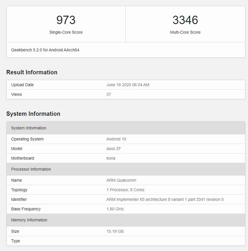 ASUS 7z Geekbench leak