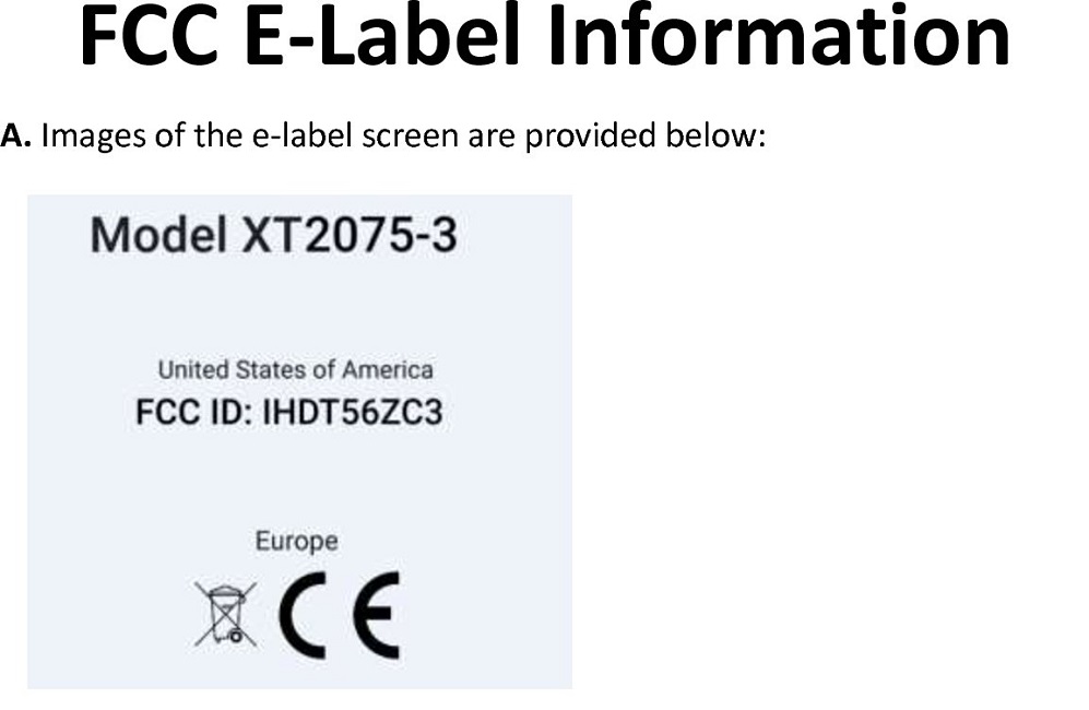 Motorola edge lite model fcc.