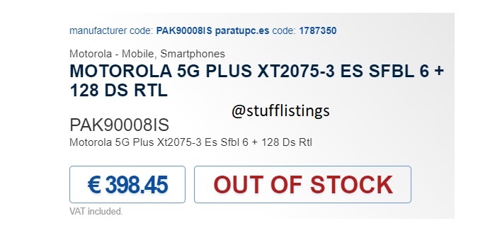 Motorola edge lite price leaked.