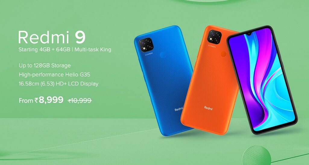 Redmi 9 India price starts at Rs 8,999: Specs, variants, and