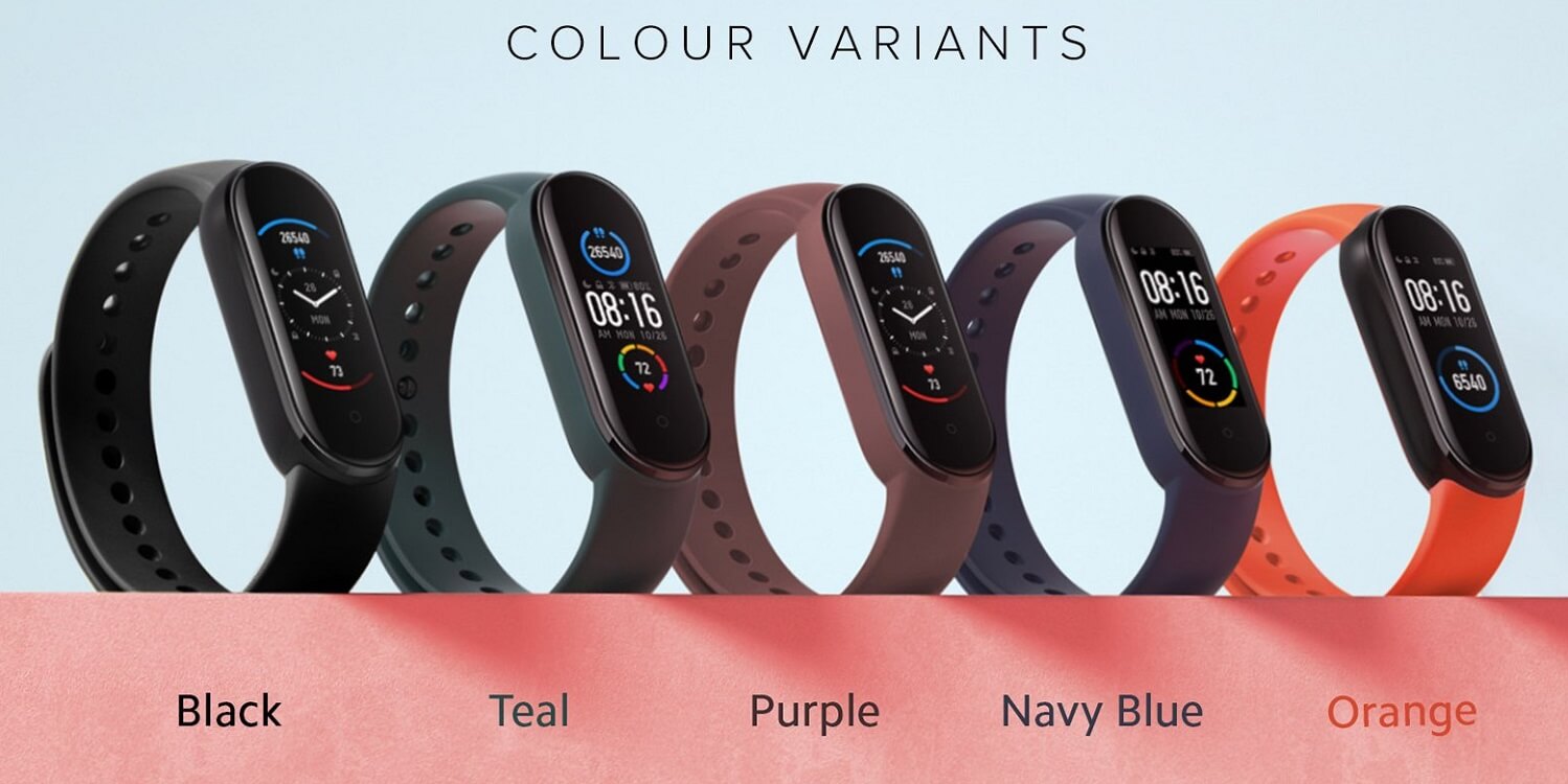 Mi band 5 colors