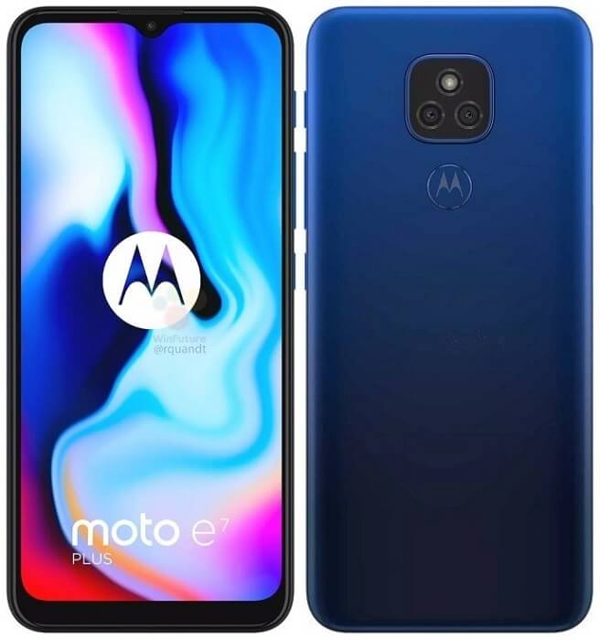 Motorola Moto E7 Plus blue