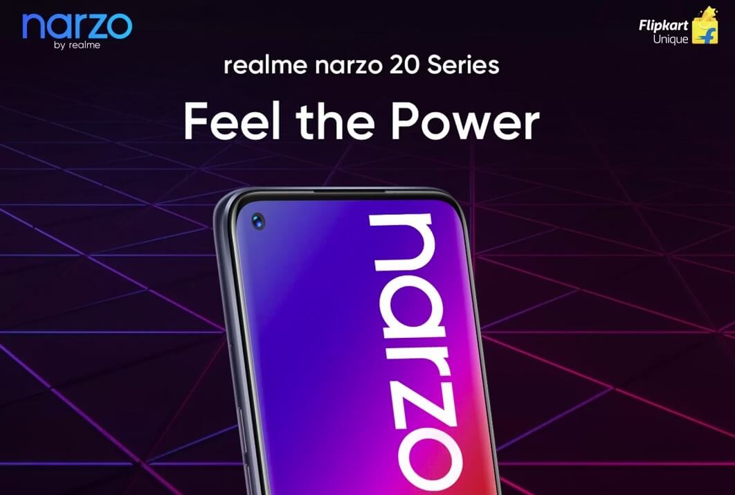 realme Narzo 20 series teaser