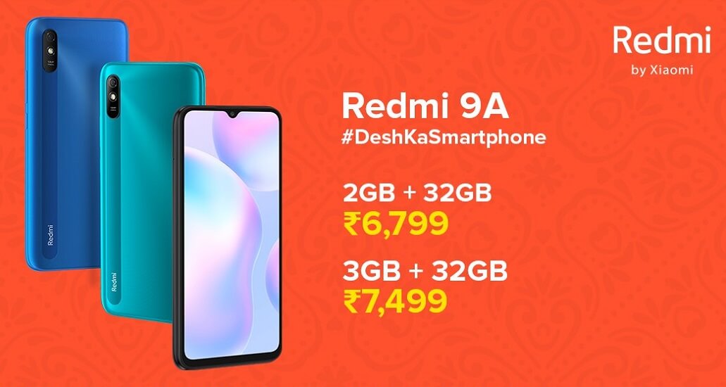 Redmi 9a Launched In India Starting At Rs 6799 With 653 Inch Display Helio G25 5000mah 7979