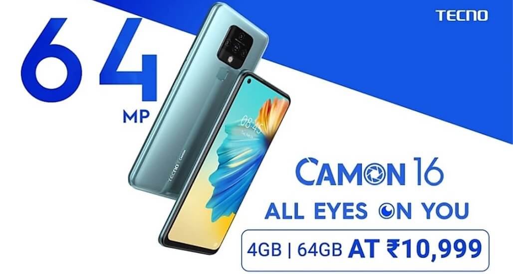 TECNO CAMON 16 launch india