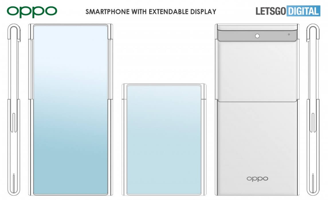 Oppo extnable display concept phone