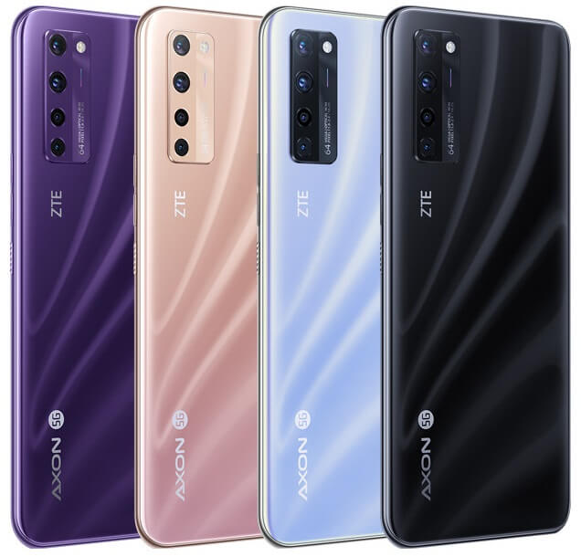 ZTE Axon 20 colors