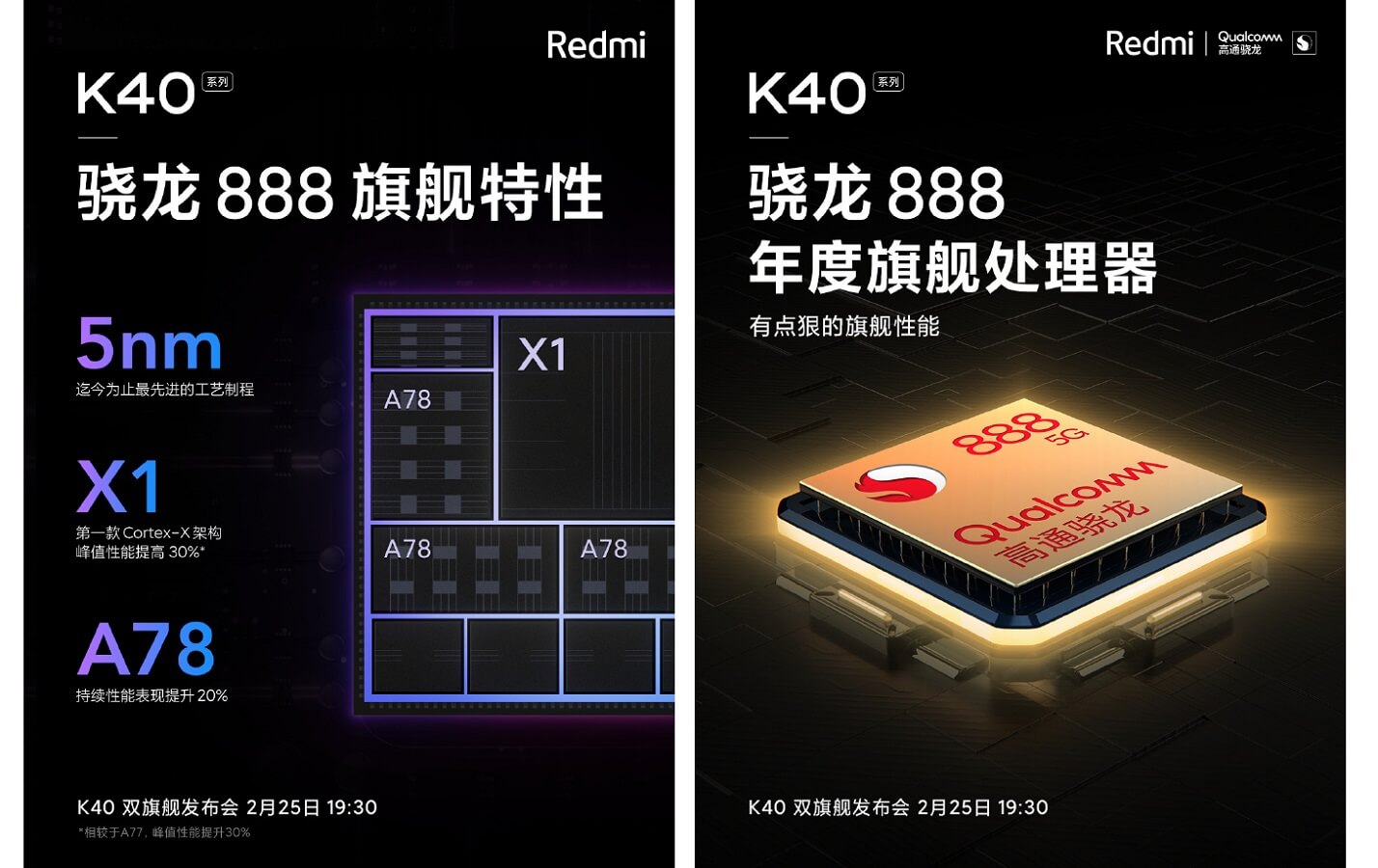 Redmi K40 series snapdragon 888