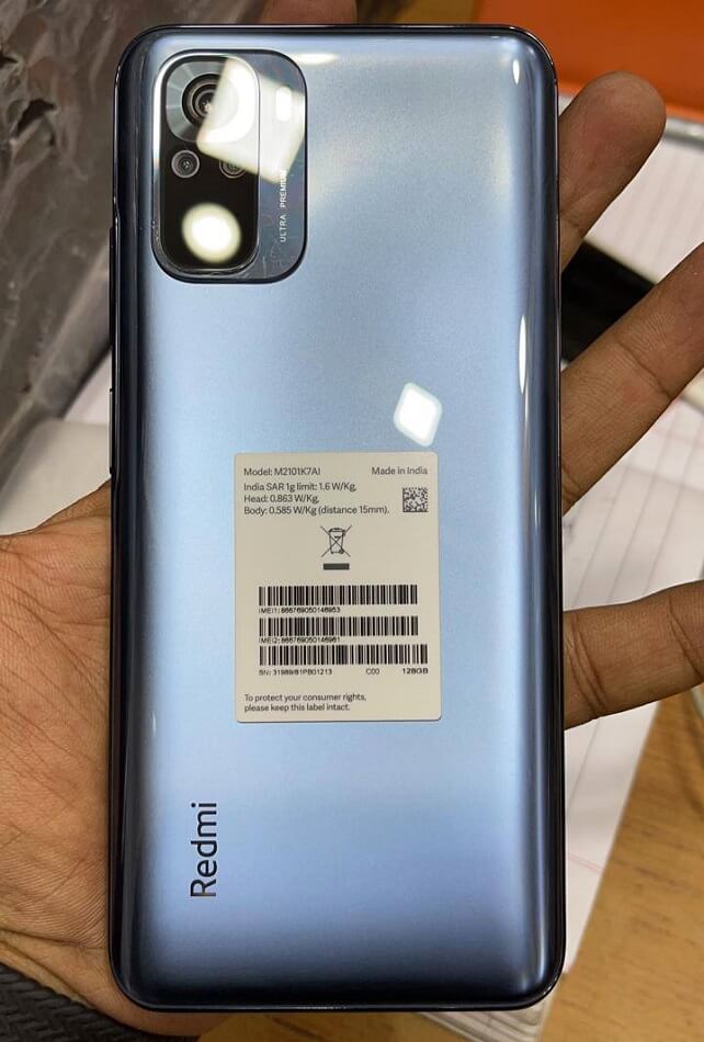 Redmi Note 10 leak image