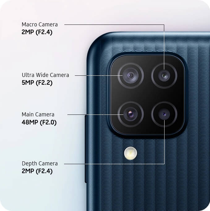 Samsung galaxy M12 cameras