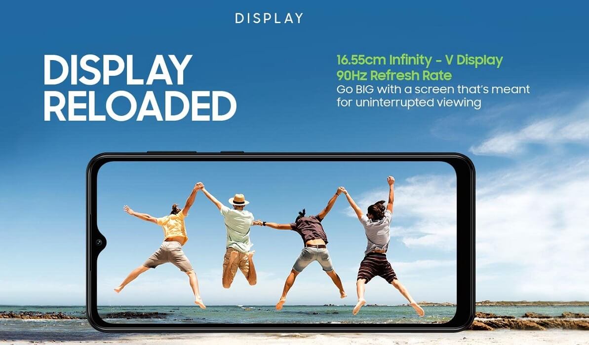 Samsung Galaxy M12 90Hz display