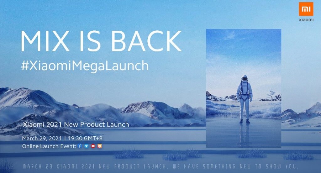 Xiaomi Mi MIX 2021 launch date