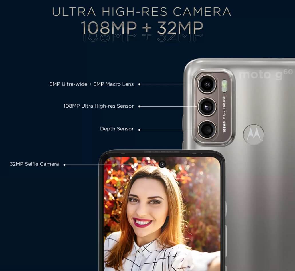 Moto G60 cameras