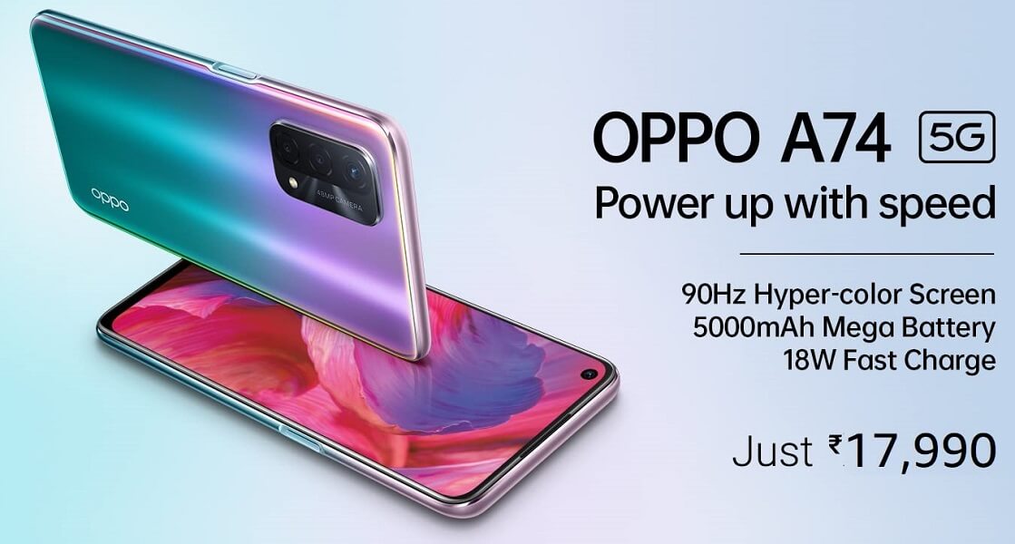 OPPO A74 5G launch india