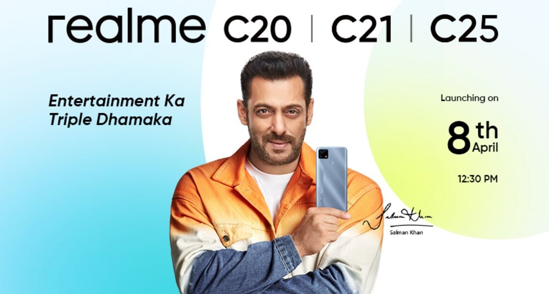 realme C20 C21 C25 launch date india