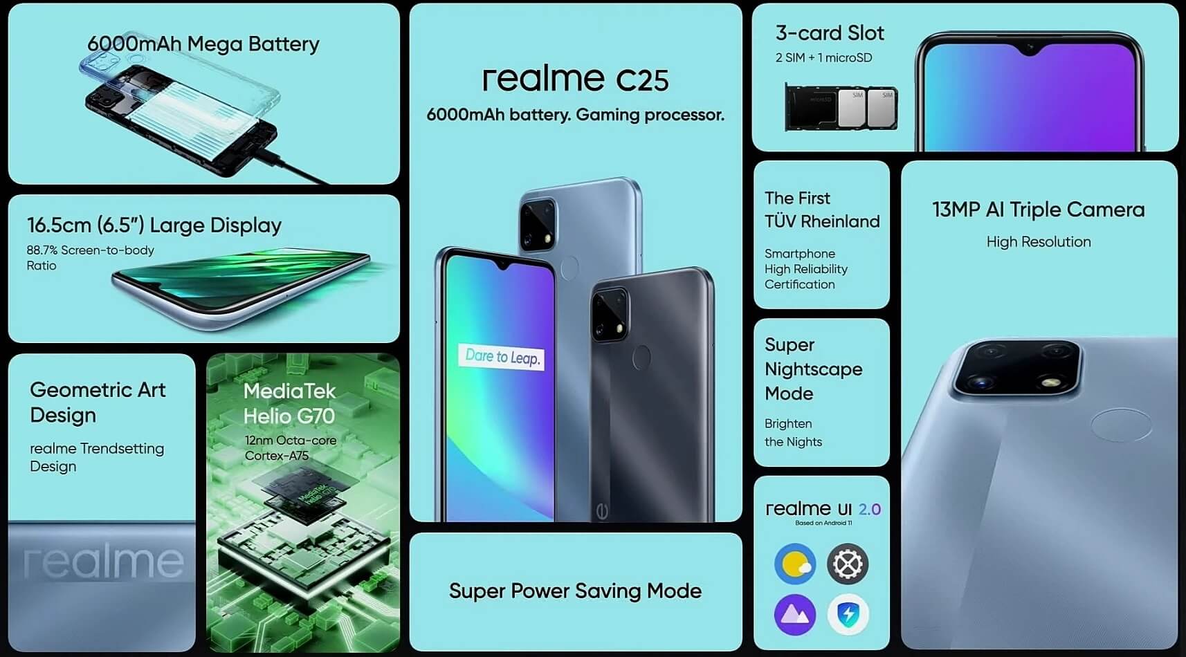 realme C25 features