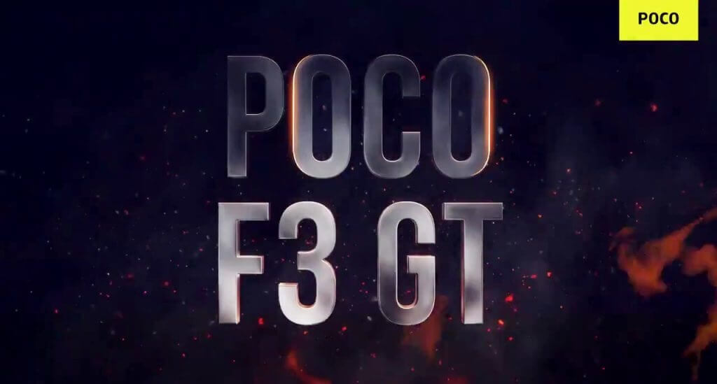 POCO F3 GT India launch teaser