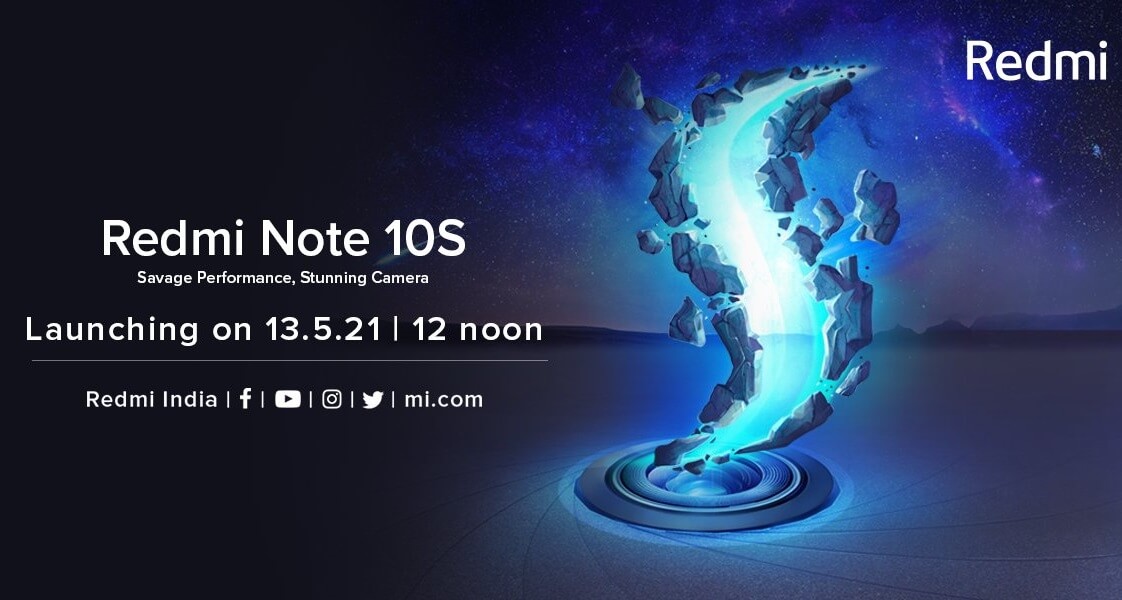 Redmi Note 10S launch date india