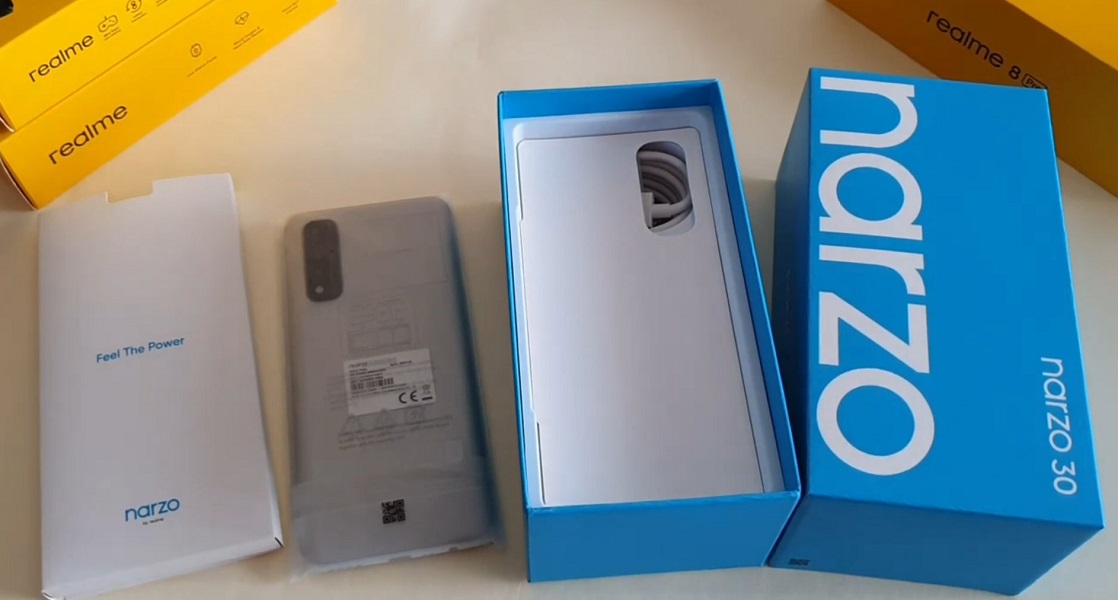 realme narzo 30 leak unboxing