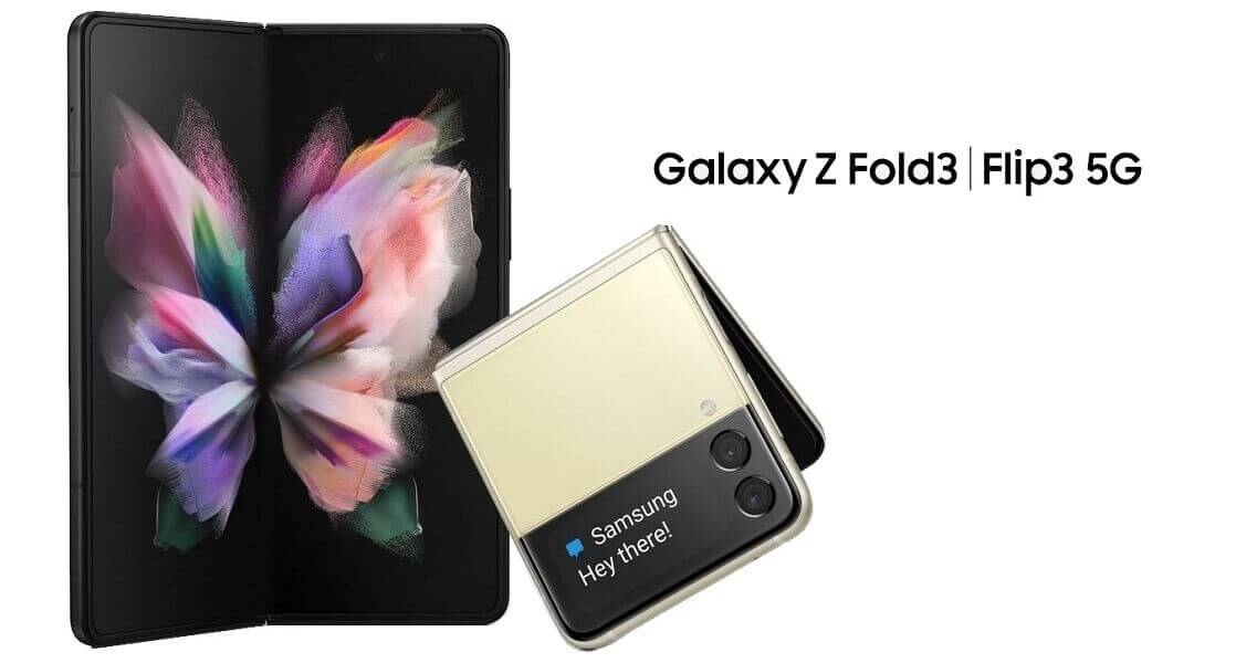 Galaxy Z Fold 3 and galaxy Z Flip 3 leak image