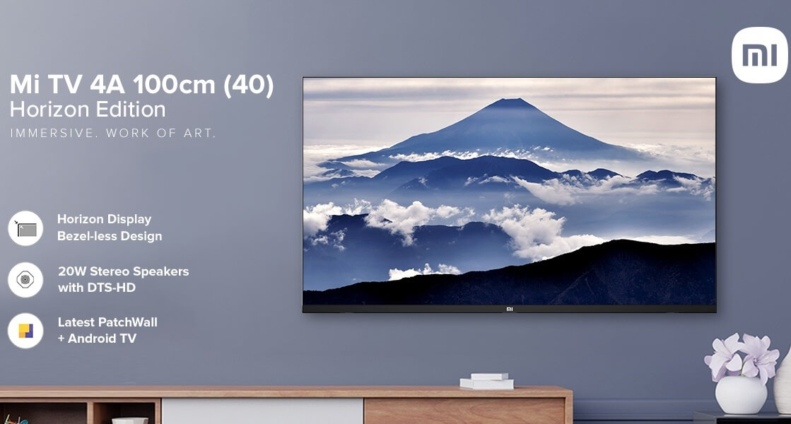 Xiaomi Launched Mi Tv 4a Horizon Edition 40 Inch Fhd Tv In India At Rs23999 With Bezel Less Screen