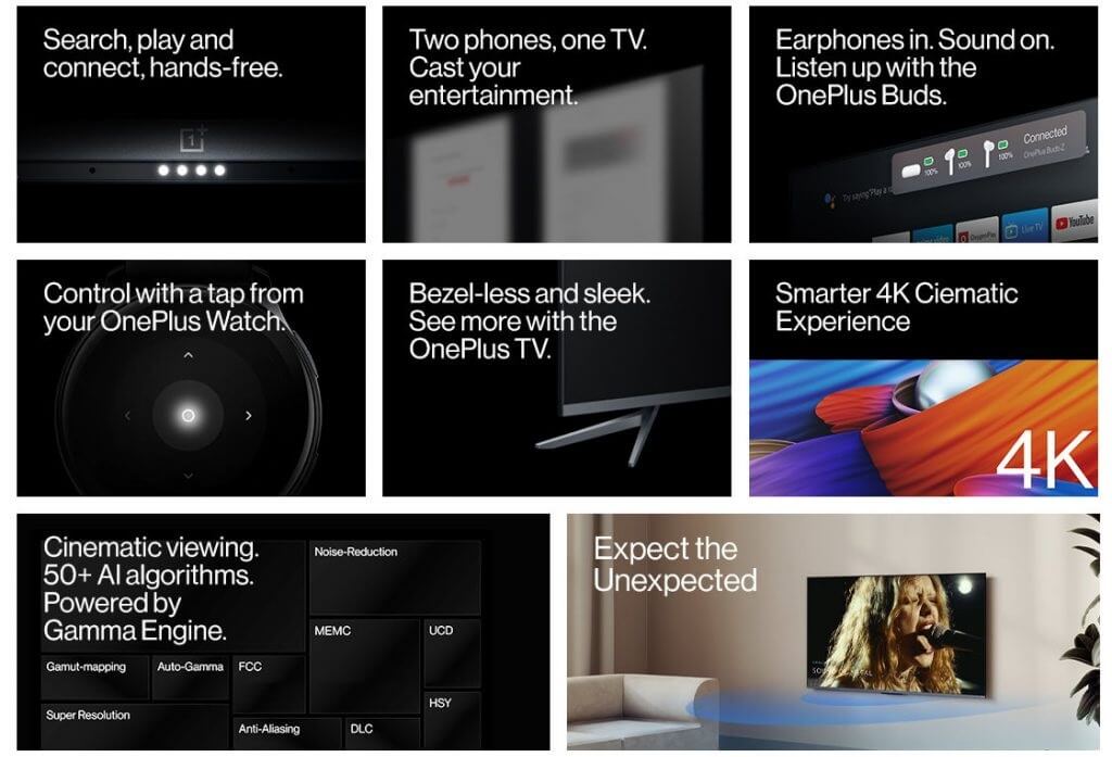 OnePlus TV U1S features