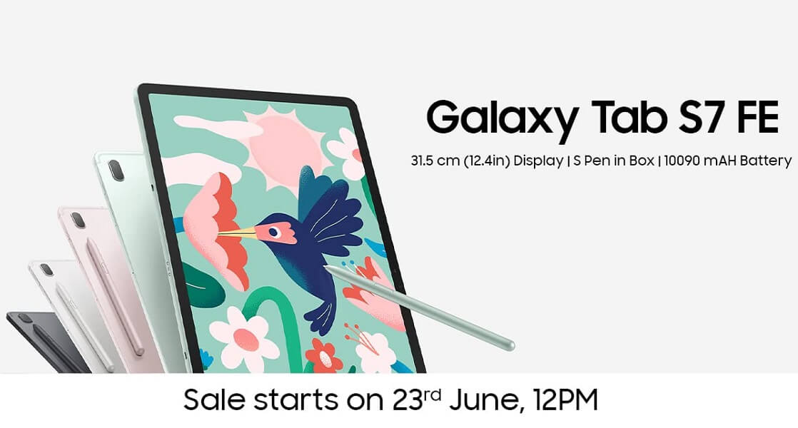 Samsung Galaxy Tab S7 FE launch date india