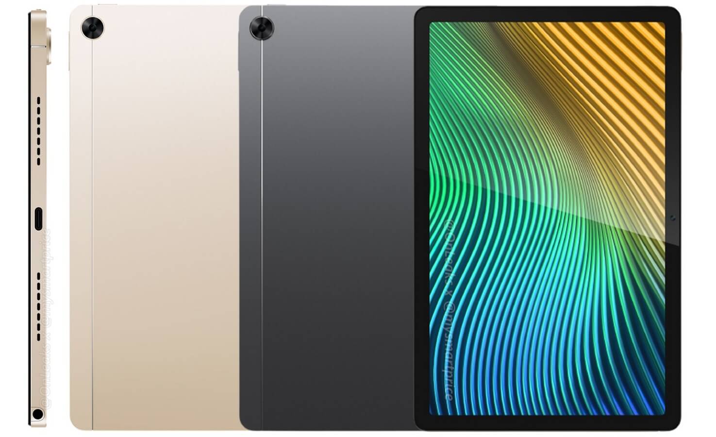 realme Pad with 10.4-inch display, Aluminum body, stylus support, quad  speakers, 7100mAh battery surfaces in press renders