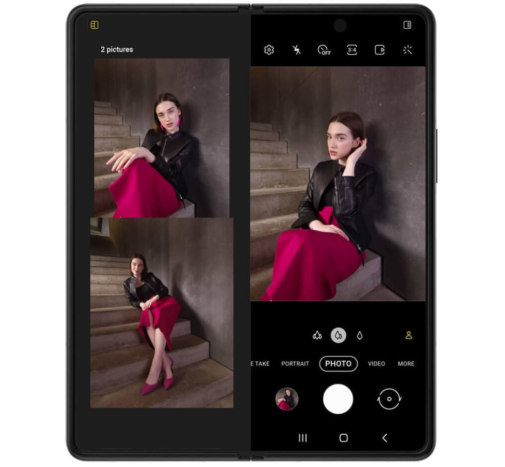 Samsung Galaxy Z Fold3 5G camera features