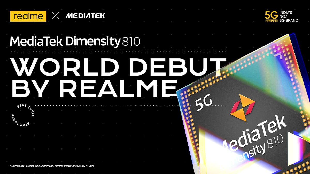 realme 8s Dimensity 810 launch teaser