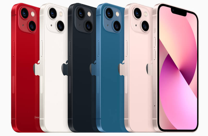 Apple iPhone 13 and 13 mini colors