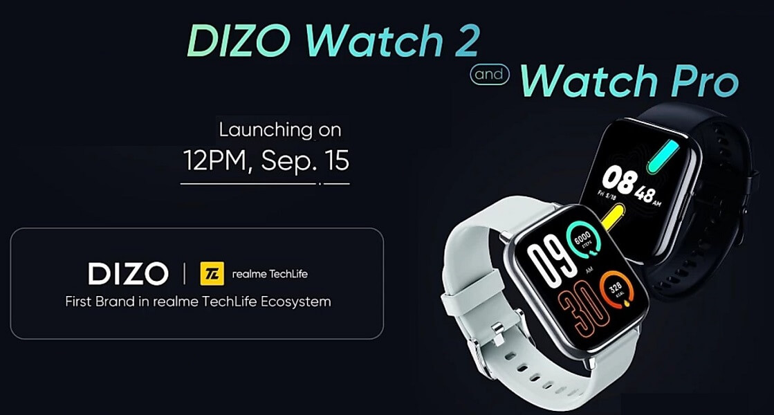 Dizo Watch 2 and Dizo Watch Pro launch date India