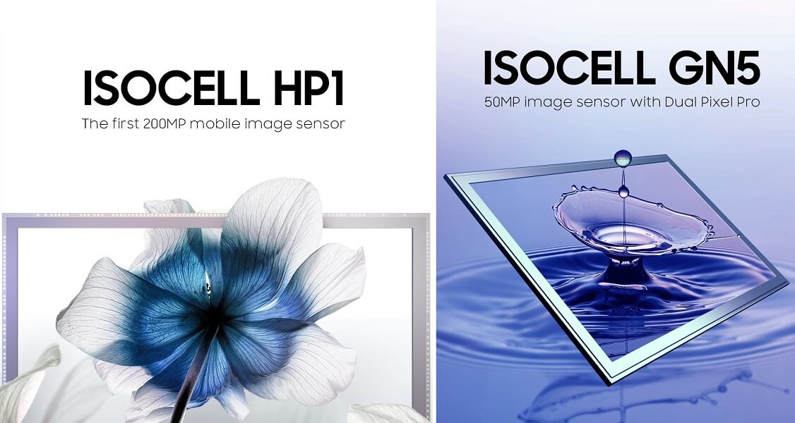Samsung ISOCELL HP1 200MP and GN5 50MP sensor launch