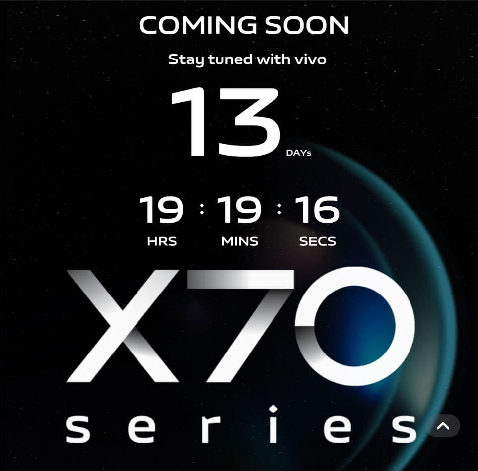 Vivo X70 series teaser 1