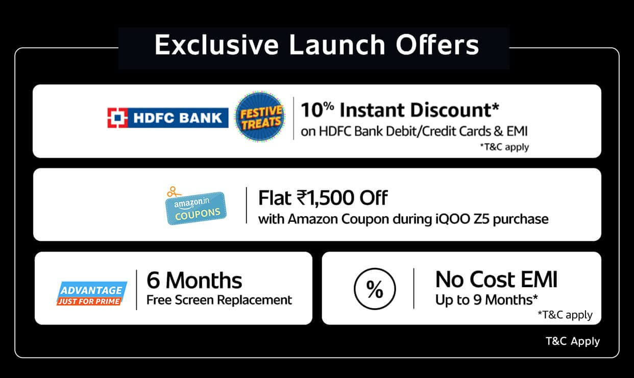 iQOO Z5 launch offers India