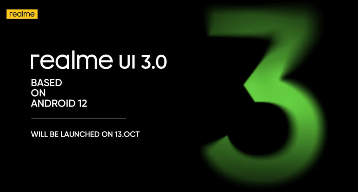 Realme UI 3 Android 12 launch date