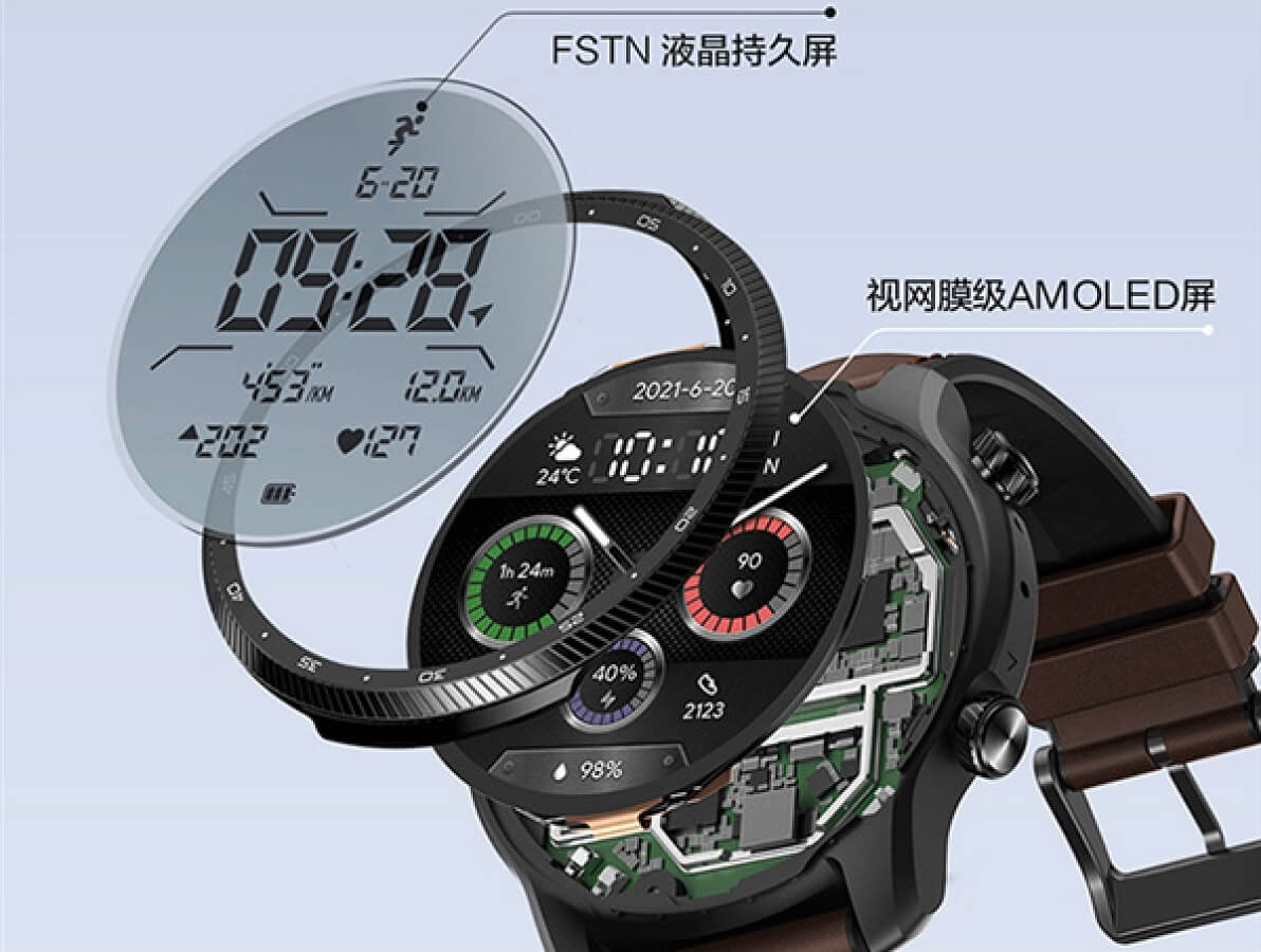 TicWatch Pro X display