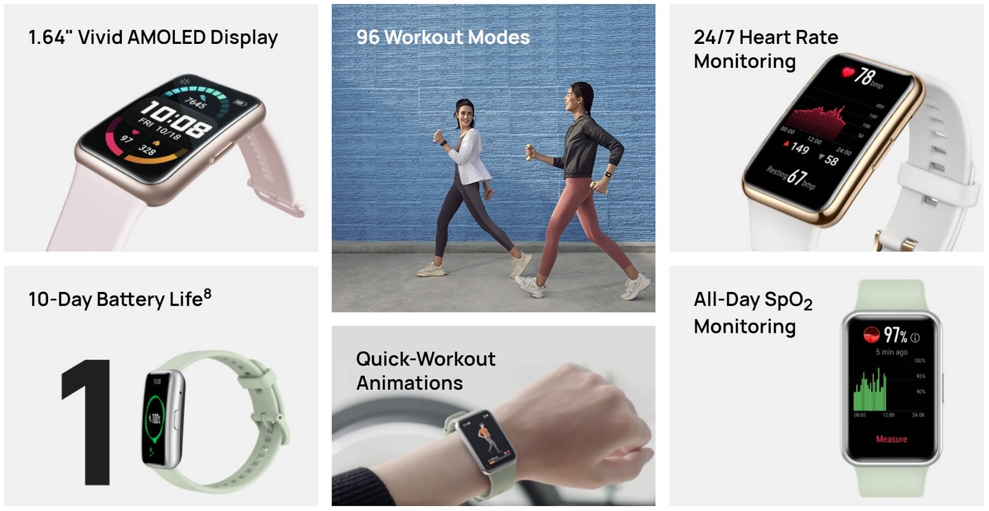 HUAWEI Watch Fit features