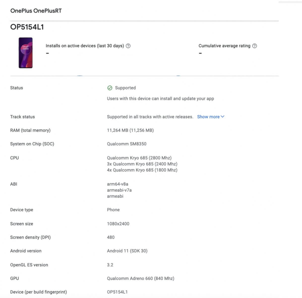 OnePlus 9RT leak specs india