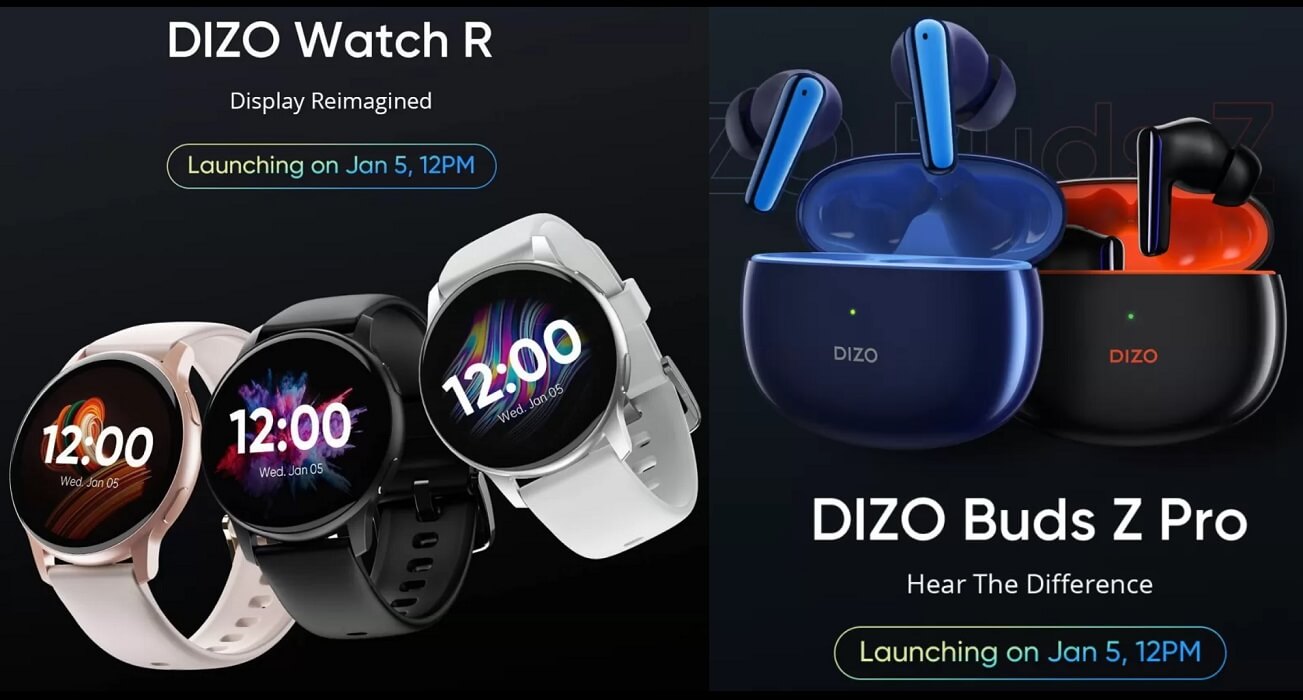 DIZO Watch R and DIZO Buds Z Pro launch date India