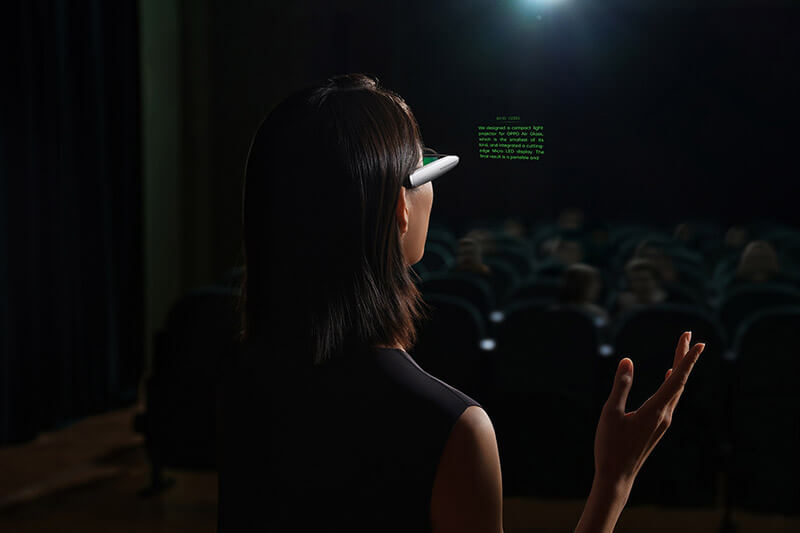 OPPO Air Glass Teleprompter feature