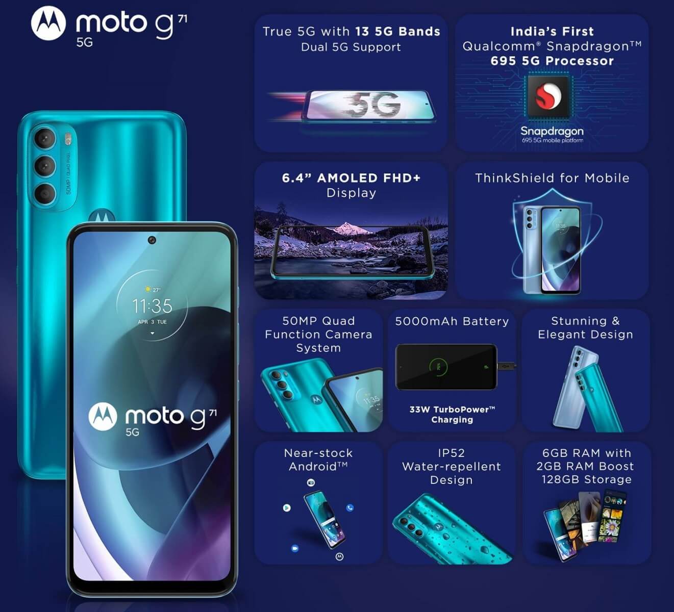 Moto G71 5G features