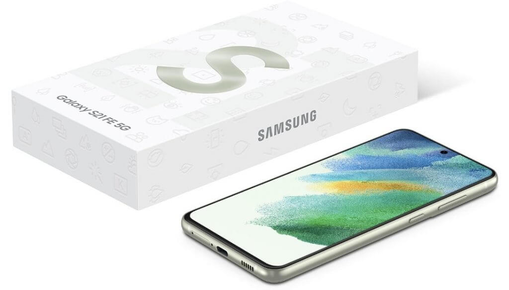 Samsung Galaxy S21FE retail box