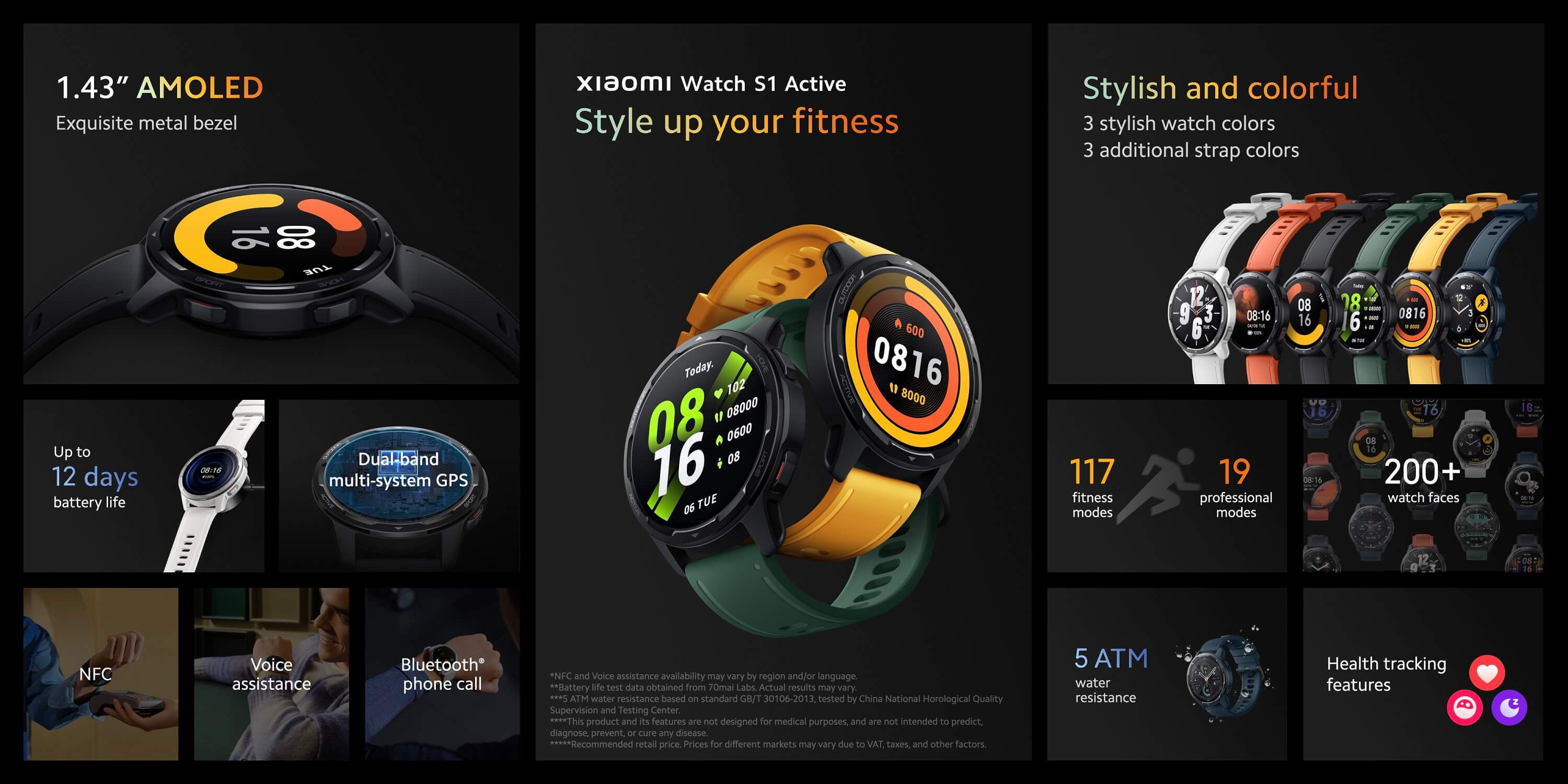 Xiaomi Watch S1 active features