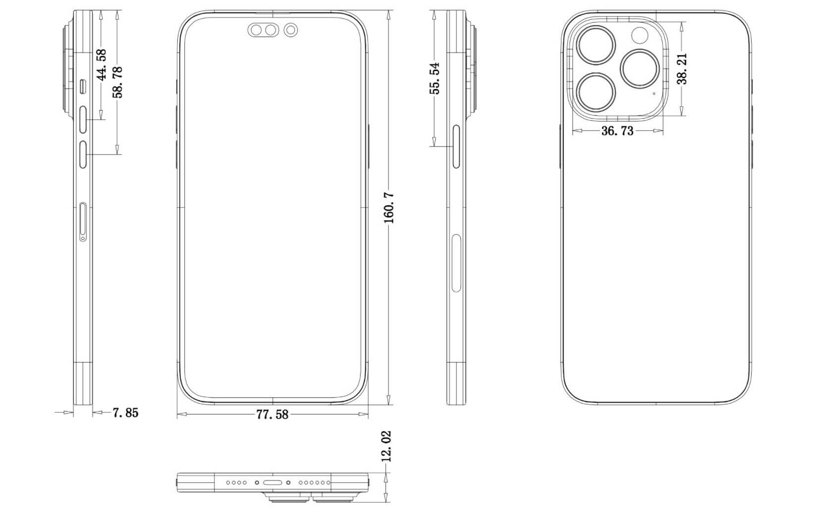 iPhone 14 Pro Max leak schematics